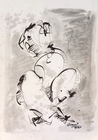 Wasi Haider, 11 x 15 inch, Oil On Paper, Figurative Painting, AC-WH-049